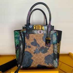 Coach TROUPE TOTE IN SIGNATURE CANVAS WITH KAFFE FASSETT PRINT 78460 (Read Info)